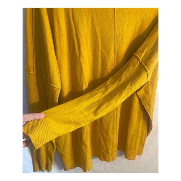 Jolie Womens Large Soft Cashmere Blend Sweater Mustard Yellow - Picture 3 of 5